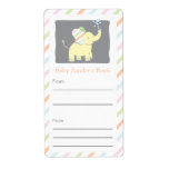 Neutral Elephant Bookplate labels