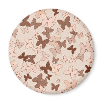 Neutral Feminine Butterfly Magnet by emele2 Neutral Feminine Butterfly Magnet