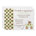 Neutral Polka Dots Baby Shower Invitation