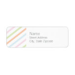 Neutral Stripe Return Address Label labels