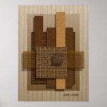 'Neutral Textures & Shadows' Poster