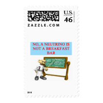 NEUTRINO quantum mechanics physics joke Postage