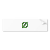 Neutrois 3d Green Bumper Sticker