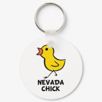 Nevada Chick Keychain by chicktshirts8 Nevada Chick Keychain
