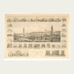 Nevada City, CA. Panoramic Map 1856 (1184A) posters