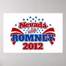 Nevada con Romney 2012 Posters