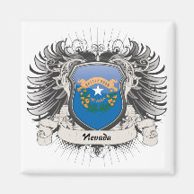 Nevada Crest Refrigerator Magnets
