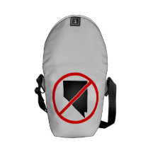 Nevada Cross Out Symbol Messenger Bag