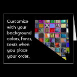 Nevada Customize colorful card how you want it cards