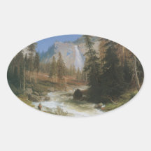 Nevada Falls Oval Stickers