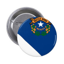 Nevada Flag Map Pinback Buttons