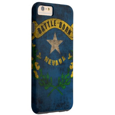 Nevada Flag Vintage Grunge Tough iPhone 6 Plus Case
