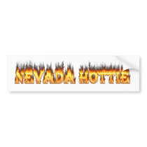Nevada hottie fire and flames bumper stickers by ultraflames Nevada hottie fire and flames bumper stickers