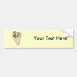 Nevada NV State Map & Gambler Jackpot Cartoon Bumper Stickers