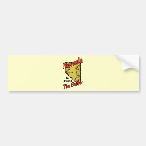 Nevada NV US Motto ~ We Invented The Buffet Bumper Sticker