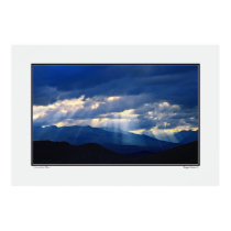 Nevada Sky - Sun Rays Over High Desert Poster