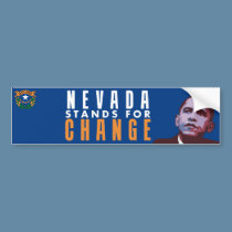 Nevada Stands for Change - Obama Bumper Sticker bumper stickers by evarmy98x Nevada Stands for Change - Obama Bumper Sticker bumper stickers