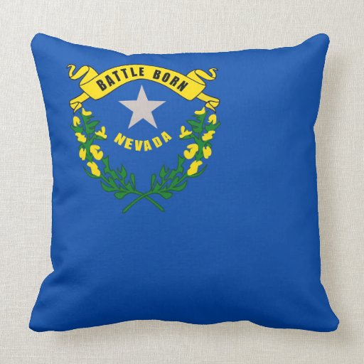 Nevada State Flag American MoJo Pillow