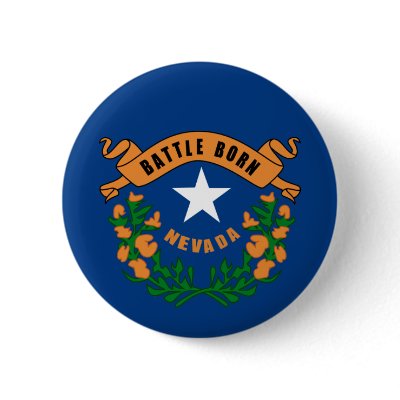 Nevada State Flag Pin by 1791dotus