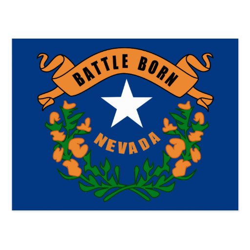 nevada-state-flag-postcard-zazzle