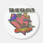 Nevada The Silver State Sagebush Bighorn Bluebird Fridge Magnet