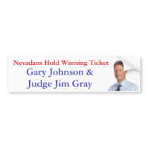 Nevadans Hold Winning Ticket Bumper Sticker