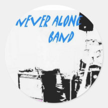 Never Alone Band Sticker