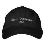Never Apologize, DDS Baseball Cap