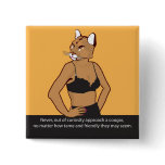 Never approach a cougar. buttons