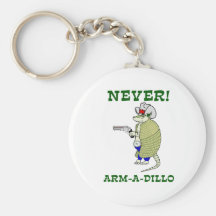 Never Arm-A-Dillo Key Chain