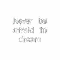Never be afraid to dream embroidered polo shirt