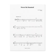 Never Be Daunted 4.25" x 5.6" Postcard