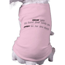 Never Bite The Hand... pet clothing by AmazingSox Never Bite The Hand... pet clothing