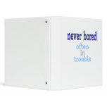 Never Bored Vinyl Binder