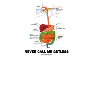 Never Call Me Gutless (Digestive System Humor) shirt