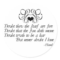 Never Doubt Ophelia stickers