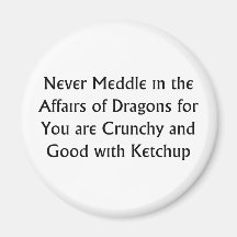 Never Dragons Refrigerator Magnets