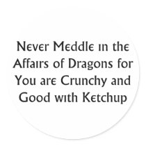 Never Dragons Stickers