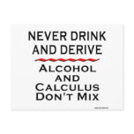 Never Drink and Derive Post Cards