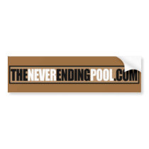 Never Ending Pool - Bumper Sticker bumper stickers by neverendingpool Never Ending Pool - Bumper Sticker bumper stickers