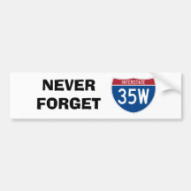 Never Forget 35W Bumper Sticker