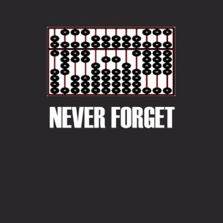 Never Forget Abacus Dark T-Shirt shirt
