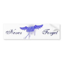 Never Forget (Cassette Tape) bumper stickers