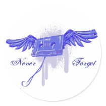 Never Forget (Cassette Tape) stickers