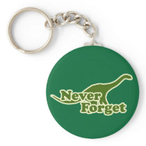 Never Forget Dinosaurs Keychain