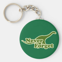 Never Forget Dinosaurs Keychain