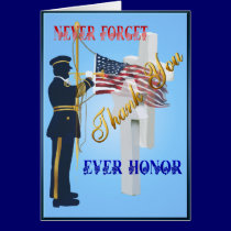 Never Forget-Ever Honor Card cards