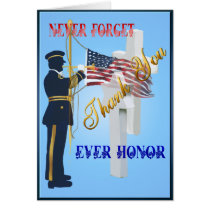 Never Forget-Ever Honor Card