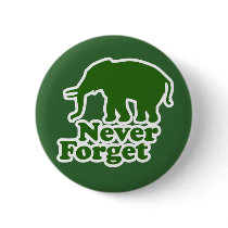 Never Forget Funny Satire Elephant buttons by BoogieMonst Never Forget Funny Satire Elephant buttons