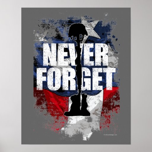 Never Forget (Memorial Day) Poster | Zazzle